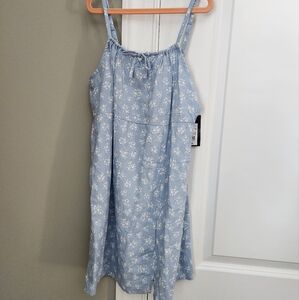 Floral Blue Kids Dress